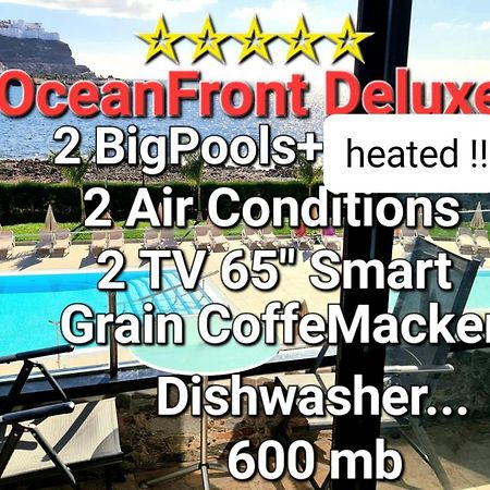 Oceanfront Deluxe-45M,Heated Pools,2Aircondition, 2Tv-65",Dishwasher,600Mb,Lift,Amadores View ! Playa Del Cura  Eksteriør billede