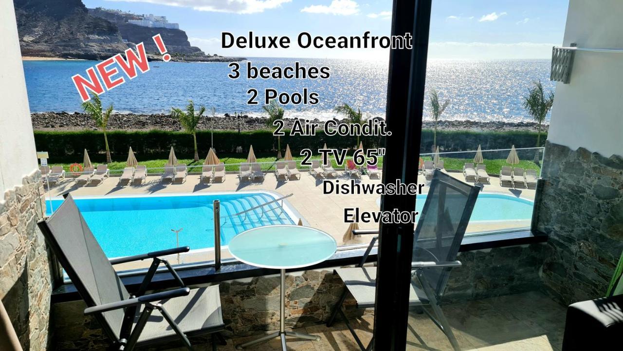 Oceanfront Deluxe-45M,Heated Pools,2Aircondition, 2Tv-65",Dishwasher,600Mb,Lift,Amadores View ! Playa Del Cura  Eksteriør billede